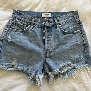 Agolde Parker denim shorts